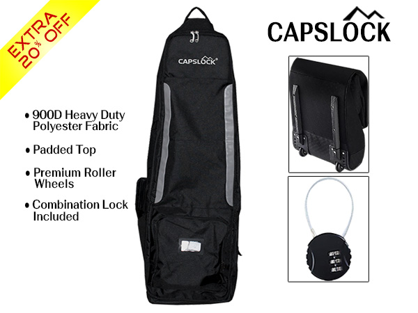 Only $33!! CapsLock Wheeled Golf Bag Travel Cover Save Now