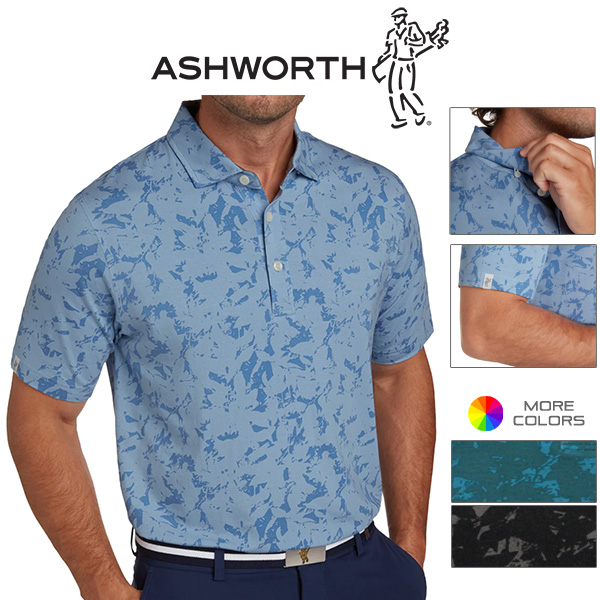 Only $23!! Ashworth Men's Botanic Golf Shirt Save Now