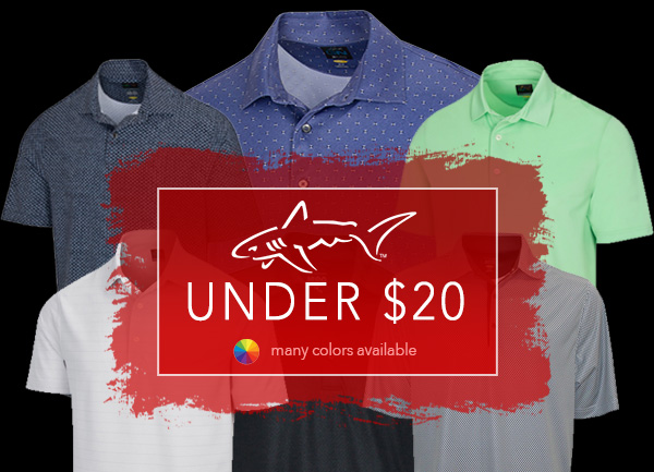 Under $20! Greg Norman Men's Polo Shirts  8 Styles