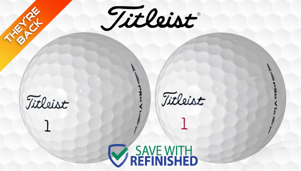 Titleist Pro V1 & Pro V1x Golf Balls  $16 / dozen  Save with Refinished